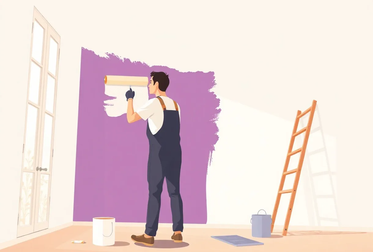 Peintre Châteaubriant 44110 en intervention sur un chantier