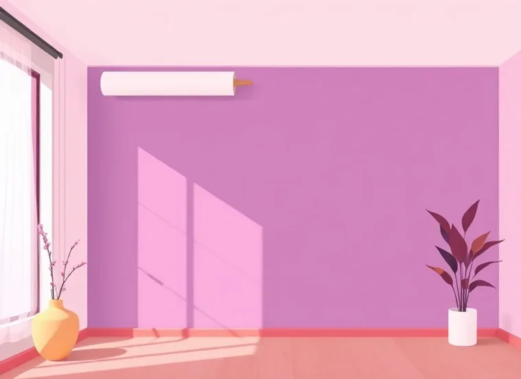 Pose de papier peint, rouleau et brosse à maroufler